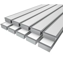 Комплект профиля Ledcraft LC-LPV3288M69-1x10Silver 10 шт серебро (1м профиль+1м рассеиватель+2 заглушки+комплект шурупов) 1616140687