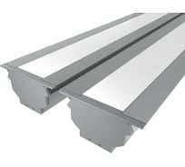 Комплект профиля Ledcraft LC-LPV4889M44M16-1x2Silver 2 шт серебро (1м профиль+1м рассеиватель+1м рассеиватель+2 заглушки+комплект шурупов) 1616140097