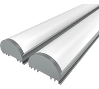 Комплект профиля Ledcraft LC-LSS1236M36R-1x2Silver 2 шт серебро (1м профиль+1м рассеиватель+2 заглушки+2 крепежа) 1616140035