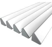 Комплект профиля Ledcraft LC-LPU3838M44-1x5Silver 5 шт серебро (1м профиль+1м рассеиватель+2 заглушки+2 крепежа) 1616140574