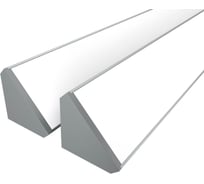 Комплект профиля Ledcraft LC-LPU3838M44-1x2Silver 2 шт серебро (1м профиль+1м рассеиватель+2 заглушки+2 крепежа) 1616140100