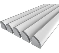 Комплект профиля Ledcraft LC-LPU3030M40-1x5Silver 5 шт серебро (1м профиль+1м рассеиватель+2 заглушки+2 крепежа) 1616140541