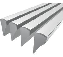 Комплект профиля Ledcraft LC-NS1636M16-1x4Silver 4 шт серебро (1м профиль+1м рассеиватель+2 заглушки+2 крепежа) 1616140393