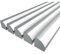 Комплект профиля Ledcraft LC-LPU3333M28-1x5Silver 5 шт серебро (1м профиль+1м рассеиватель+2 заглушки+2 крепежа) 1616140535