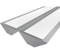 Комплект профиля Ledcraft LC-LPU2364M44-1x2Silver 2 шт серебро (1м профиль+1м рассеиватель+2 заглушки) 1616140056