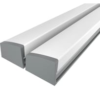 Комплект профиля Ledcraft LC-LSS1236M36T-1x2Silver 2 шт серебро (1м профиль+1м рассеиватель+2 заглушки+2 крепежа) 1616140034