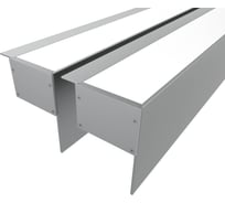 Комплект профиля Ledcraft LC-NKU7664M44-1x2Silver 2 шт серебро (1м профиль+1м рассеиватель+2 заглушки) 1616140110