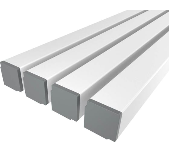Комплект профиля Ledcraft LC-LSU1515M24-1x4Silver 4 шт серебро (1м профиль+1м рассеиватель+2 заглушки) 1616140352