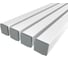 Комплект профиля Ledcraft LC-LSU1515M24-1x4Silver 4 шт серебро (1м профиль+1м рассеиватель+2 заглушки) 1616140352 1