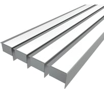 Комплект профиля Ledcraft LC-NKU7689M69-1x4Silver 4 шт серебро (1м профиль+1м рассеиватель+2 заглушки) 1616140427