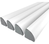 Комплект профиля Ledcraft LC-LSU1515M31-1x4Silver 4 шт серебро (1м профиль+1м рассеиватель+2 заглушки) 1616140353