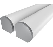 Комплект профиля Ledcraft LC-PUT1717M1-1x2Silver 2 шт серебро (1м профиль+1м рассеиватель+2 заглушки) 1616140078