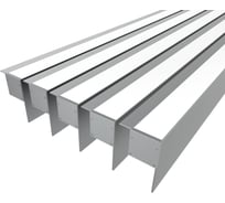 Комплект профиля Ledcraft LC-NKU7650M34-1x5Silver 5 шт серебро (1м профиль+1м рассеиватель+2 заглушки) 1616140583