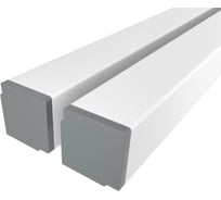 Комплект профиля Ledcraft LC-LSU1515M24-1x2Silver 2 шт серебро (1м профиль+1м рассеиватель+2 заглушки) 1616140036