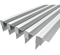 Комплект профиля Ledcraft LC-NKU4532M16-1x5Silver 5 шт серебро (1м профиль+1м рассеиватель+2 заглушки) 1616140536