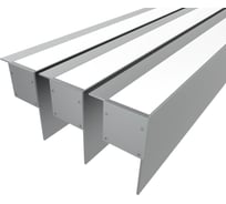 Комплект профиля Ledcraft LC-NKU7650M34-1x3Silver 3 шт серебро (1м профиль+1м рассеиватель+2 заглушки) 1616140267