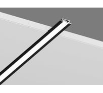 Комплект SWG RC-2206-BL, профиль встраиваемый черный с бортиками 2м, шт 00-00020195