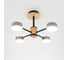 Люстра под лампу General Lighting Systems Элизиум GCHL-4GX53-M серая, дерево 662332 1
