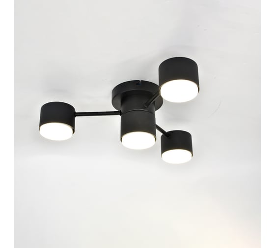 Люстра под лампу General Lighting Systems Стеллар GCHL-4GX53-M черная 662342 1