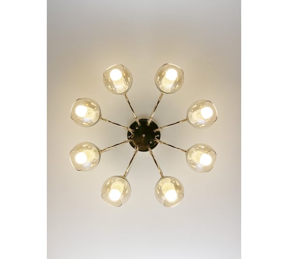 Люстра RITTER Modern 06650/8 8хE27, 680x680x200мм, золото 52543 1