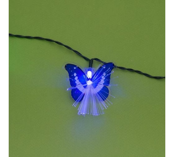Гирлянда-нить Luazon DECOR Бабочка, IP44, 4.5 м, Н.Т., LED-30-1.2V, RG/RB 4137045