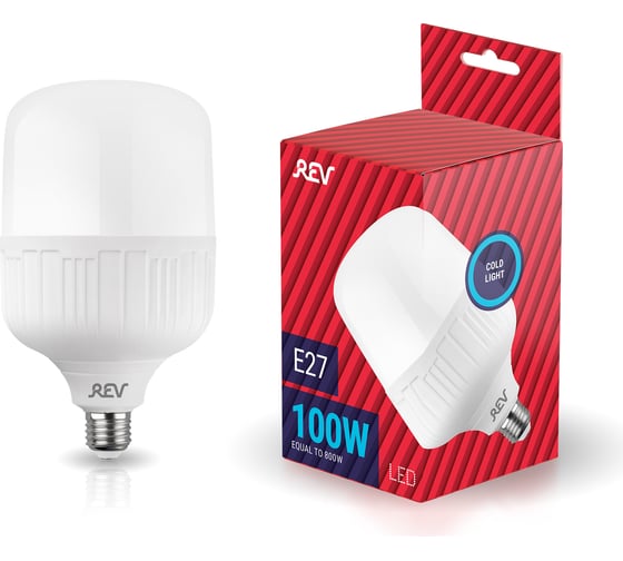 Светодиодная лампа REV T160 E27 100W, 6500K, PowerMax, дневной свет, 32550 5 1