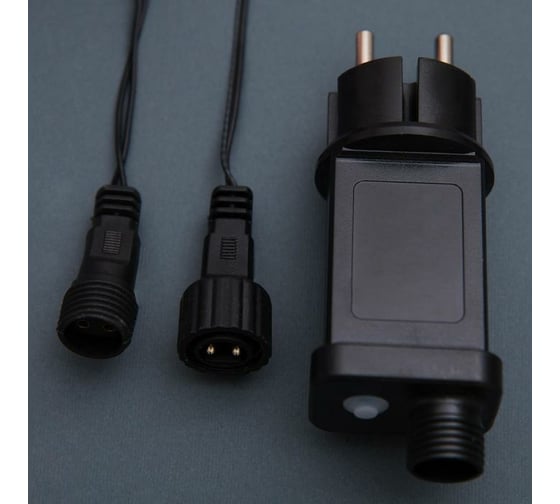 Уличная гирлянда-нить Luazon, УМС, мишура шарики, 4 м, Н.Т., LED-400-31V, 8 режимов, синий 3649304