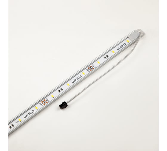 Светодиодная линейка MAKSBRIGHT 12В, 18LED, 7Вт, SMD5630, IP20, 410лм, 7000K, хол. белый, 616мм MB-B18CH-SS-W