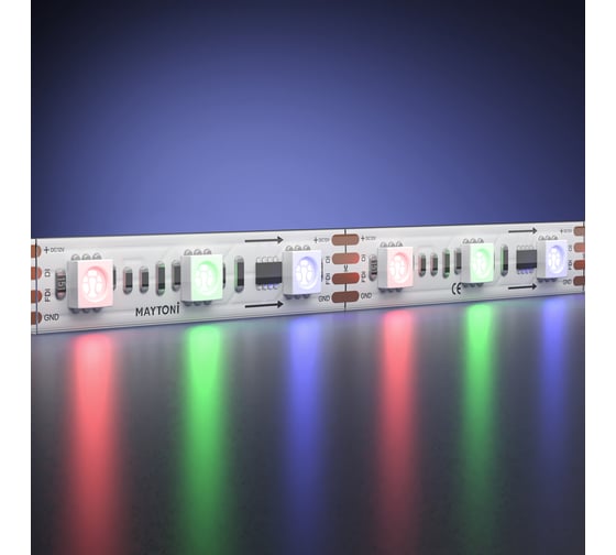 Светодиодная лента Maytoni 12В 5050 14,4Вт/м RGB 5м IP 68 201245