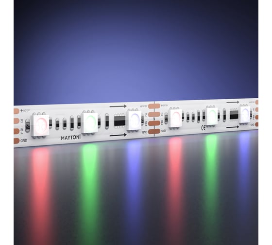 Светодиодная лента Maytoni 12В 5050 14,4Вт/м RGB 5м IP 67 201244