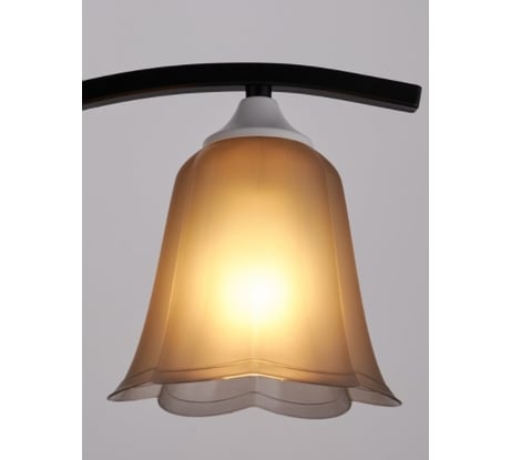 Универсальный плафон BayerLux "Цветок" Е14/Е27 дымчатый 14х14х13см 4931341