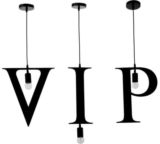 Подвесной светильник BayerLux VIP 3х40Вт E27 черный 6300889