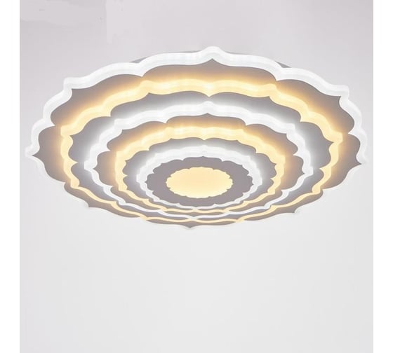 Светильник с ПДУ BayerLux 60621/1 LED 220Вт белый 50х50х6 см 4901282 1