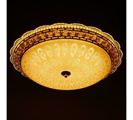 Светильник с ПДУ BayerLux 670002N LED 80Вт 3 режима 3000-6000К диммер золото 50х50х11 см 4625966
