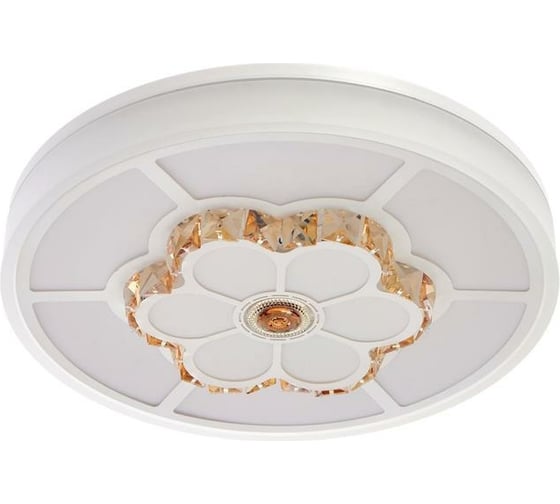 Светильник с ПДУ BayerLux 670504N LED 105Вт 3 режима 3000-6000К диммер белый-хром 50х50х9 см 4623880 1