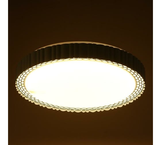 Светильник с ПДУ BayerLux 670509N LED 72Вт 3 режима 3000-6000К диммер синий 50х50х9 см 7015525