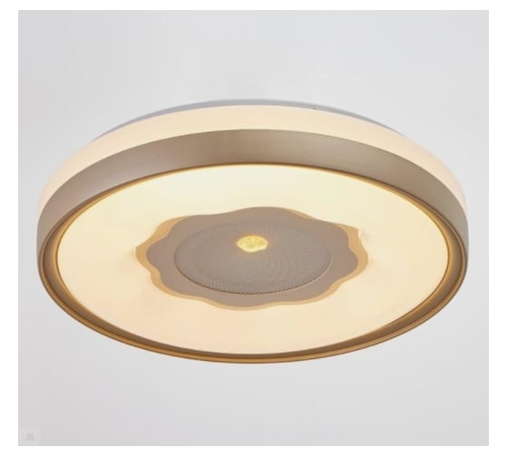 Светильник с ПДУ BayerLux 670524N LED 80Вт 3 режима 3000-6000К диммер золото 49х49х9,5 см 4623899