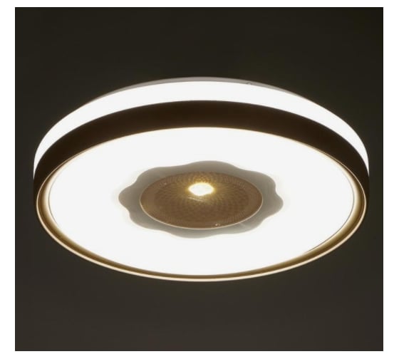Светильник с ПДУ BayerLux 670524N LED 80Вт 3 режима 3000-6000К диммер золото 49х49х9,5 см 4623899
