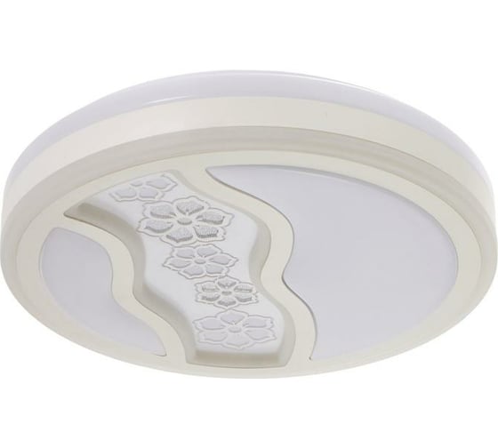 Светильник с ПДУ BayerLux 670528N LED 72Вт 3 режима 3000-6000К диммер белый 49х49х9,5 см 4623903 1