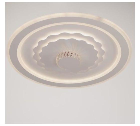 Светильник с ПДУ BayerLux 671146/1 LED 154Вт диммер 3 режима 3000-6000К белый 48х48х8 см 4622206