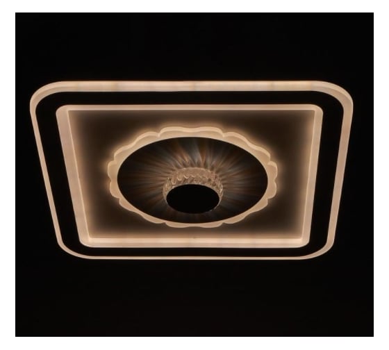 Светильник с ПДУ BayerLux 671147/1 LED 150Вт диммер 3 режима 3000-6000К белый 48х48х8 см 4622207