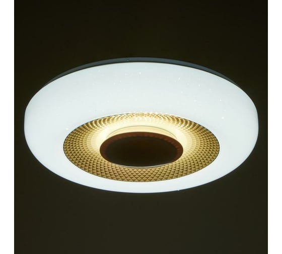 Светильник с ПДУ BayerLux 70543/1 LED 85Вт диммер 3000-6000К белый-синий 46х46х10 см 4941273