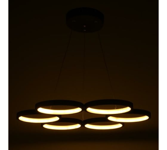 Светильник с ПДУ BayerLux 88009/6 LED 78Вт 3000-6000К диммер кофе 60х60х2-102 см 4941104