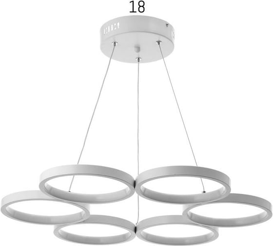 Светильник с ПДУ BayerLux 88010/6 LED 78Вт 3000-6000К диммер белый 60х60х2-102 см 4941105 1