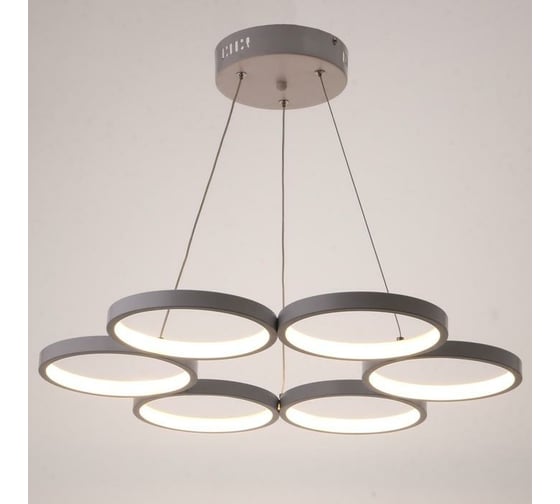 Светильник с ПДУ BayerLux 88010/6 LED 78Вт 3000-6000К диммер белый 60х60х2-102 см 4941105