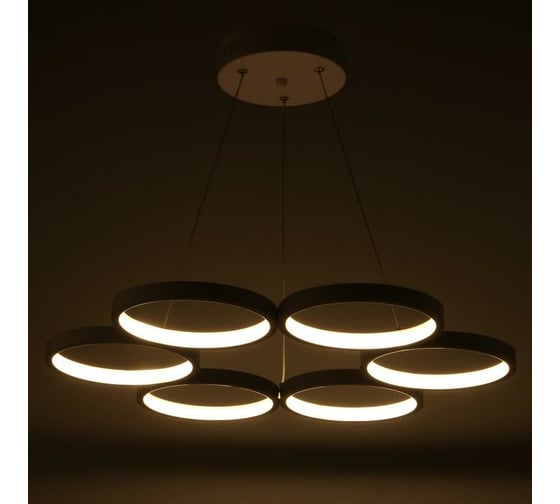 Светильник с ПДУ BayerLux 88010/6 LED 78Вт 3000-6000К диммер белый 60х60х2-102 см 4941105