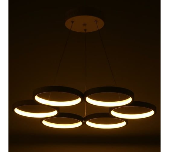 Светильник с ПДУ BayerLux 88010/6 LED 78Вт 3000-6000К диммер белый 60х60х2-102 см 4941105