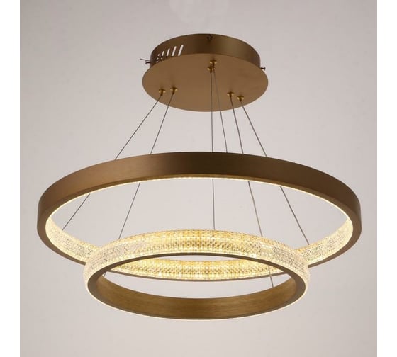 Светильник с ПДУ BayerLux 88019/2 LED 56Вт 3000-6000К диммер золото 60х60х4-104 см 4941114