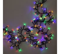 Гирлянда-нить Luazon Кластер SPEC, IP44, 3 м, темная нить, УМС-2W, LED-288-24В, 8 режимов, мультиколор 5167290