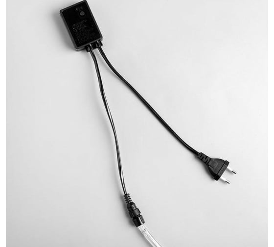 Светодиодный шнур Luazon, 10 мм, круглый, 10 м, чейзинг, 2W-LED/м-24-220V, контроллер, 8 режимов, зеленый 1589828